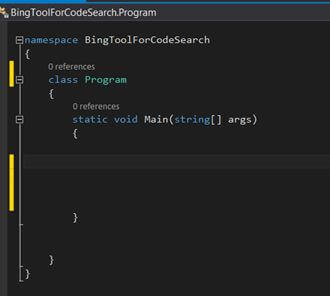 class and a Main method